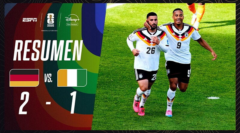 UNDAV METIÓ UN DOBLETE CLASIFICATORIO DE ALEMANIA | Alemania 2-1 Costa de Marfil | RESUMEN