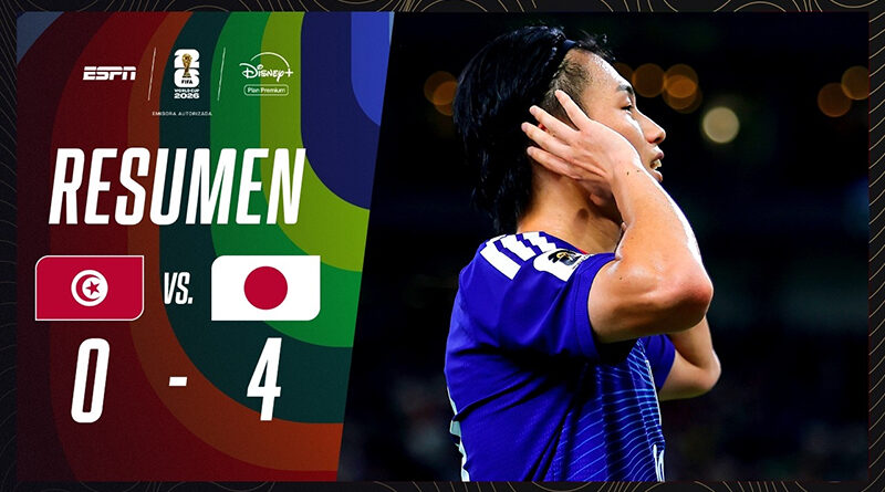 ¡CUIDADO CON JAPÓN! DOBLETE DE UEDA Y GOLEADA A TÚNEZ | Túnez 0-4 Japón | RESUMEN