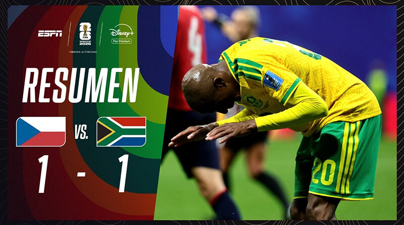 SUDÁFRICA PELEÓ Y RESCATÓ UN PUNTAZO SOBRE EL FINAL | República Checa 1-1 Sudáfrica | RESUMEN