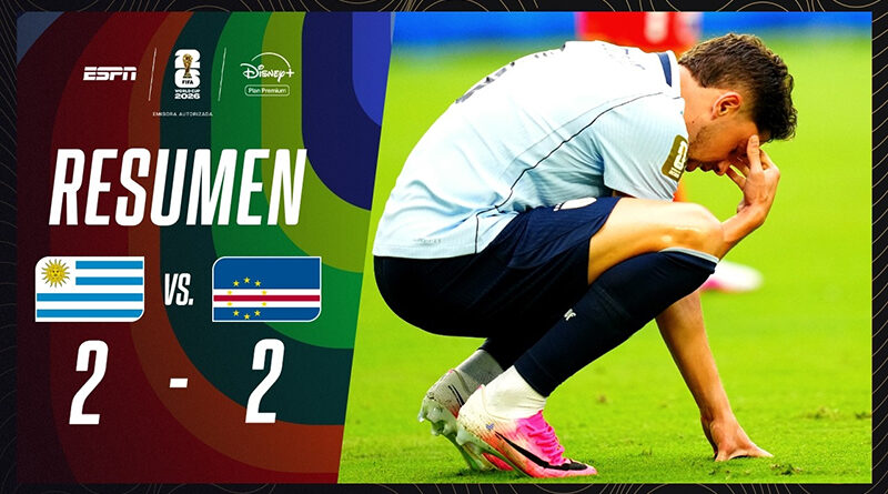 De no creer: Uruguay no le pudo ganar a Cabo Verde | Uruguay 2-2 Cabo Verde | RESUMEN