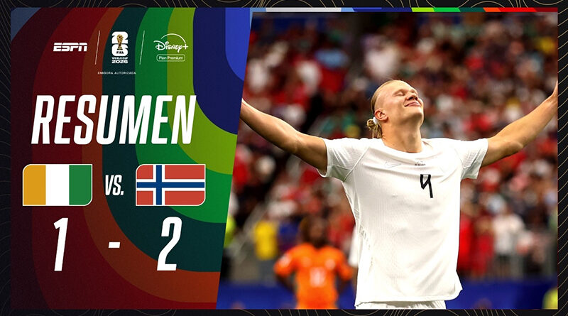 Haaland mandó a Noruega a octavos | Costa de Marfil 1-2 Noruega